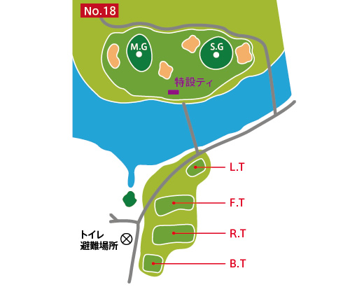 東 Hole 17 の図